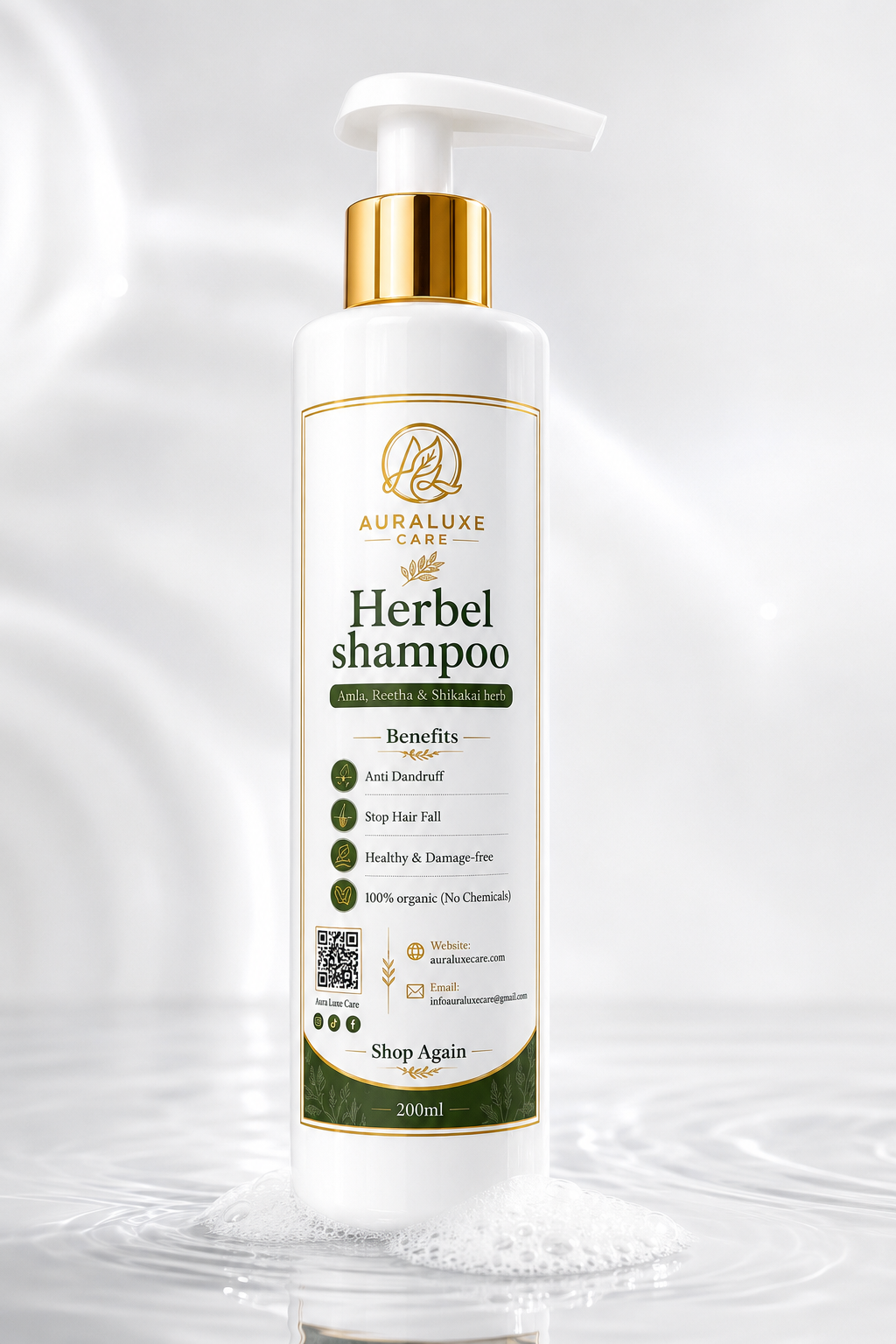 Aura Luxe Anti-Hair Fall Herbal Shampoo
