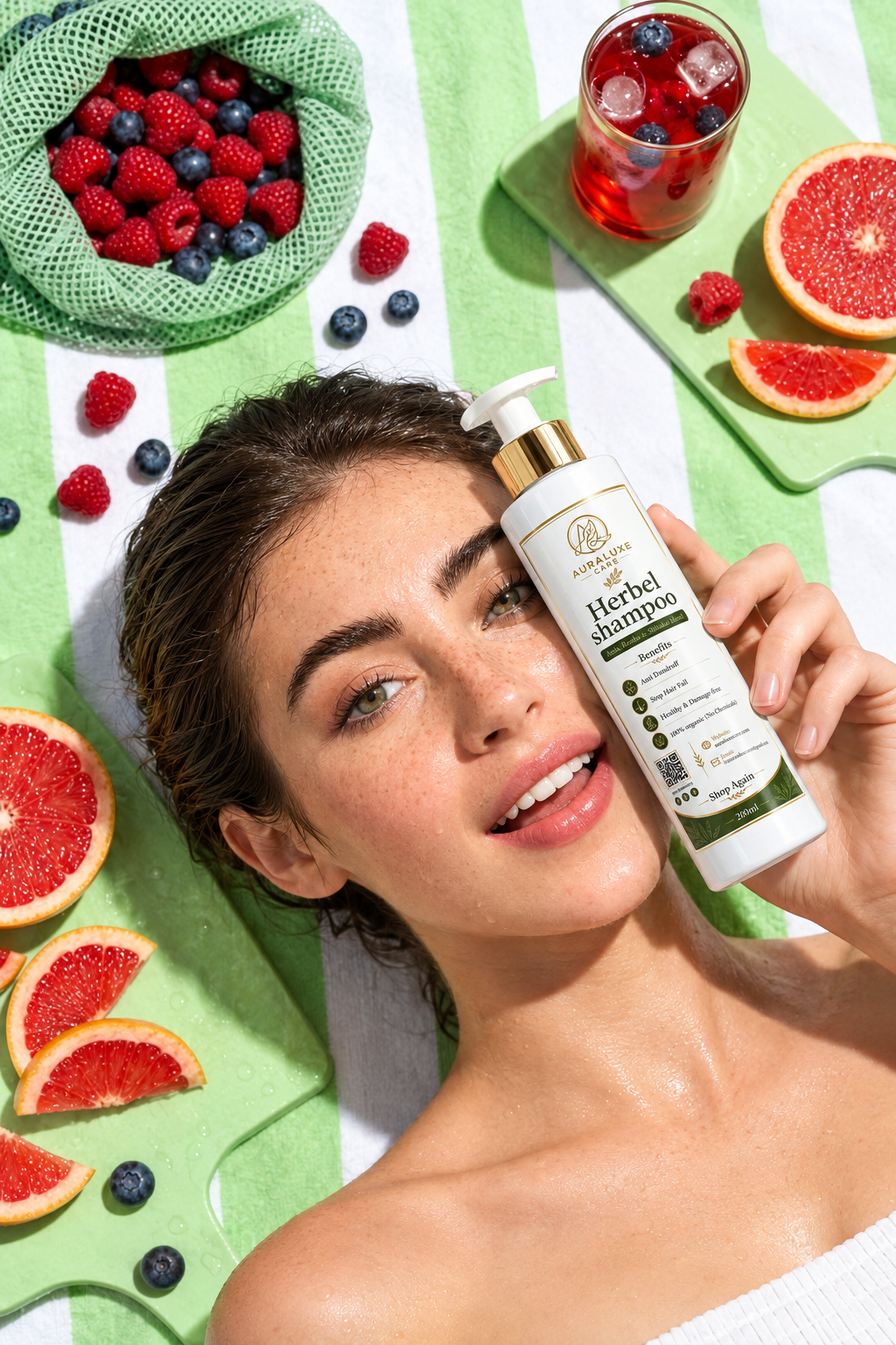 Aura Luxe Anti-Hair Fall Herbal Shampoo