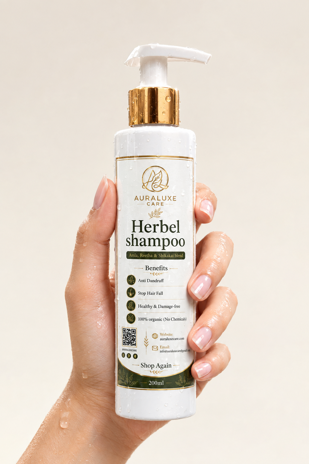 Aura Luxe Anti-Hair Fall Herbal Shampoo