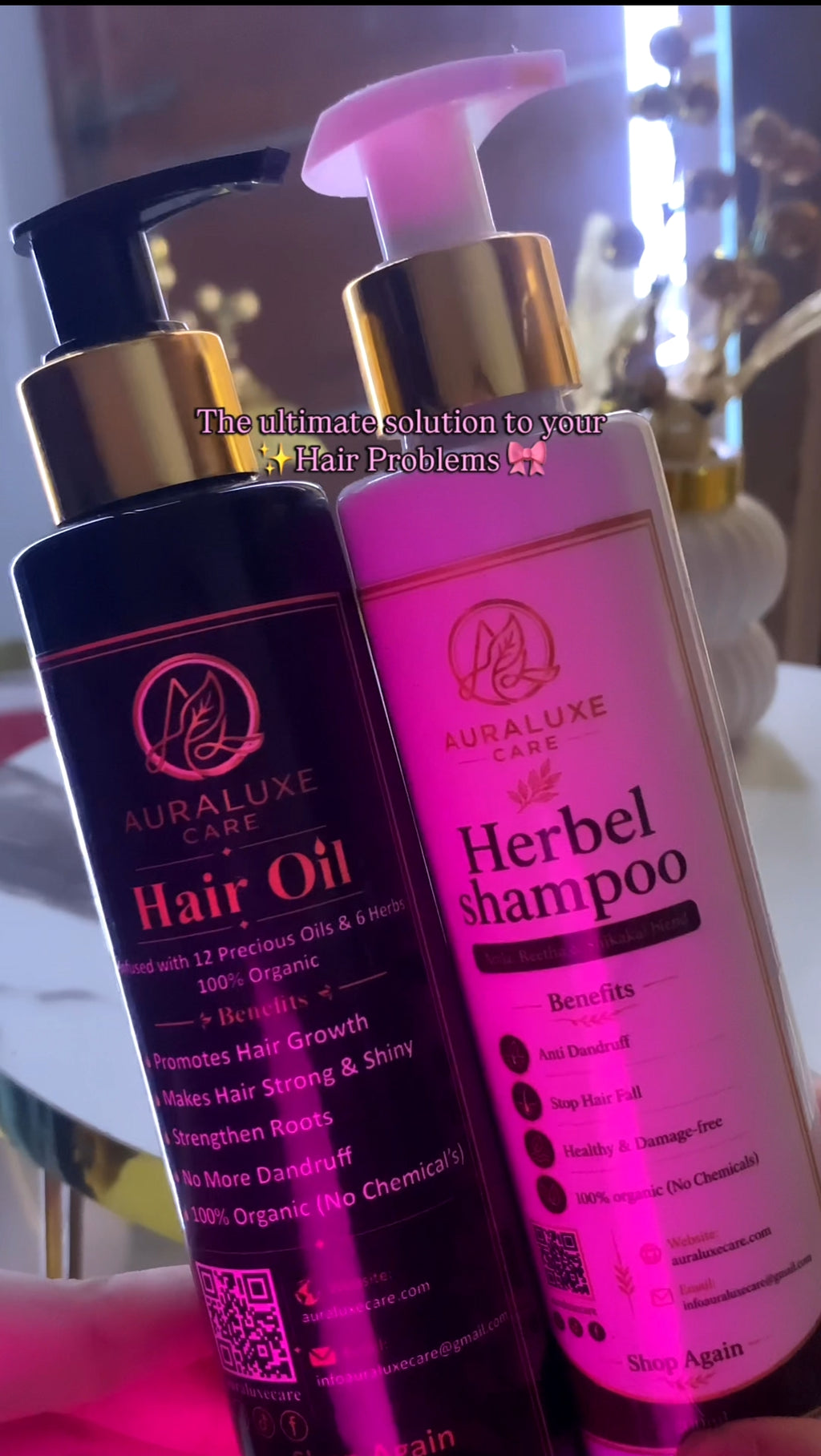 Aura Luxe Anti-Hair Fall Herbal Shampoo