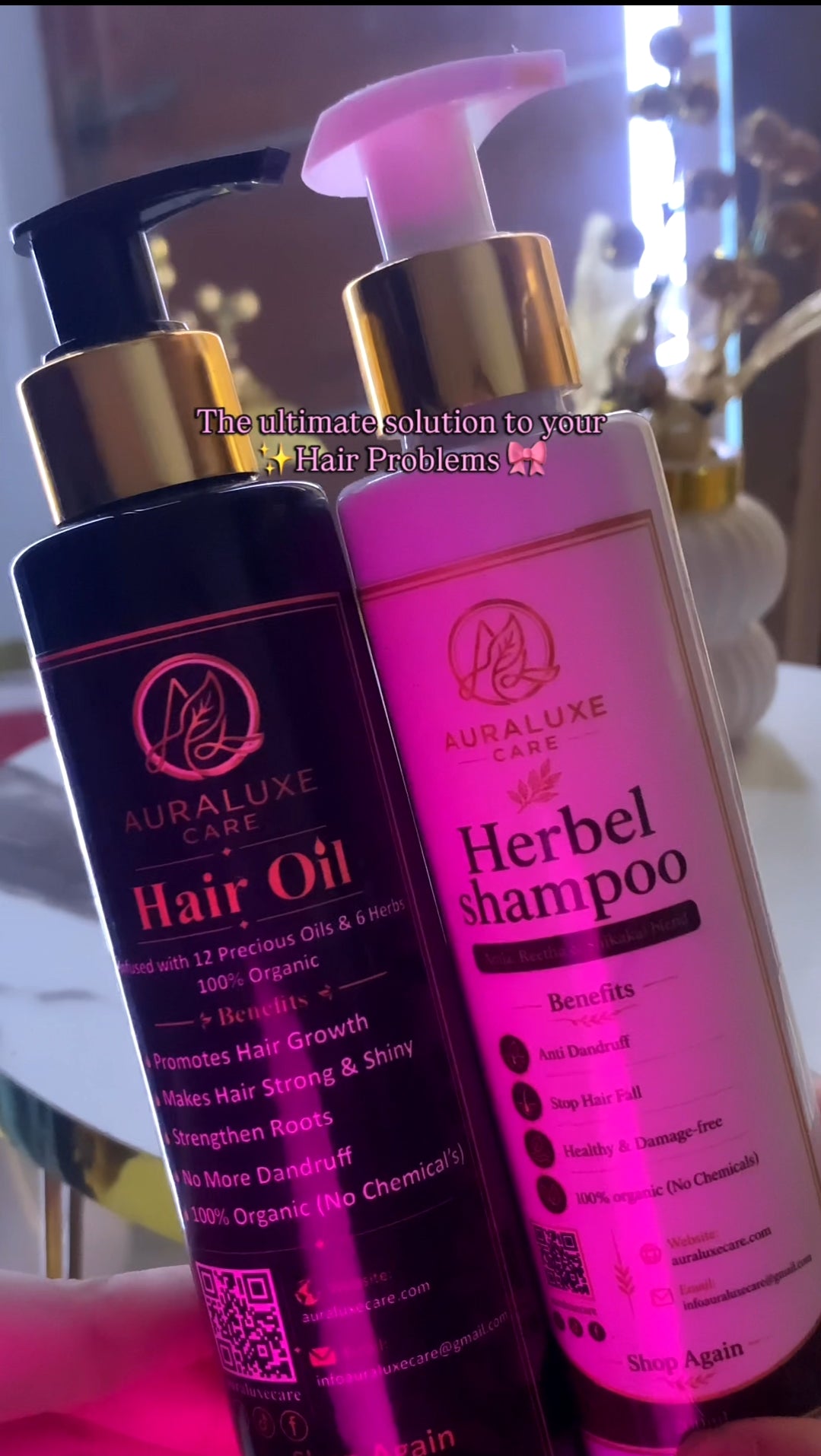 Aura Luxe Anti-Hair Fall Herbal Shampoo